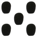 Pareil pare-brise Galaxy Audio WS-HSOBK pour les micros de casque HSO (5 pack) - noir