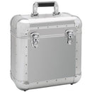 Reloop 60 Record Case Silver Case Holding Up To 60 Records - Red One Music