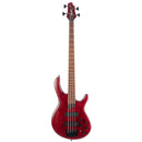 Cort B4-ELEMENT-OPBR B4 Element Bass - Basse électrique avec micros Bartolini - Rouge bordeaux à pores ouverts