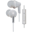 Panasonic RPTCM125W ErgoFit Écouteurs avec micro et contrôleur - Blanc