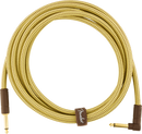 Câble pour instrument droit/angle Fender DELUXE Series (Tweed) - 10'