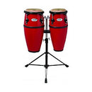 Toca 2300FRD Synergy Series Fiberglass Conga Set with Stand - Red