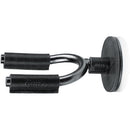 Levy's Smoke Forged Guitar Hanger with Black Leather