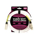 Ernie Ball 6389EB PVC Male-Female XLR Microphone Cable (White) - 20'