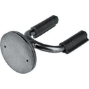 Levy's Smoke Forged Guitar Hanger with Black Leather