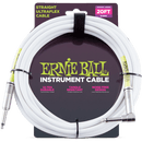 Câble d'instrument droit/angle Ernie Ball 6047EB (blanc) - 20'