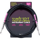 Câble d'instrument droit/droit Ernie Ball 6048EB (noir) - 10'