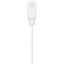 Shure DL4 DuraPlex Microphone cravate miniature omnidirectionnel pour émetteurs de poche (blanc, LEMO 3 broches)
