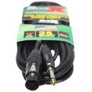 ProX-XC-PXF25 25 Ft. Unbalanced 1/4" TS to XLR3-F High Performance Audio Cable - Red One Music