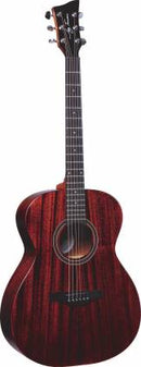 Jay Turser JTA54F-MAG-SN Guitare acoustique à 6 cordes de style folk en acajou satiné