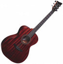 Jay Turser JTA54F-MAG-SN Guitare acoustique à 6 cordes de style folk en acajou satiné