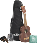 Kala KA-15S-BNDL Satin Mahogany Soprano Ukulele Bundle