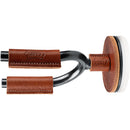 Levy's Smoke Forged Guitar Hanger avec cuir beige
