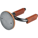 Levy's Smoke Forged Guitar Hanger avec cuir beige