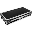 Odyssey FZ12CDJWXD2 - Flight case cercueil extra-profonde pour table de mixage DJ 12" et deux lecteurs multimédia grand format - Noir et argent