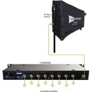 RF Venue COMBINE8 8-Channel IEM Transmitter Combiner - 470 to 608 MHz
