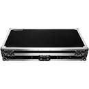 Odyssey FZ12CDJWXD2 - Flight case cercueil extra-profonde pour table de mixage DJ 12" et deux lecteurs multimédia grand format - Noir et argent