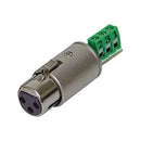 Rolls xlf112 Plug de terminaison femelle XLR XLR pour connexion en fil nu