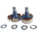 Profile P120A-2 250K Pot A-Curve Split Shaft Potentiometer Pack of 2