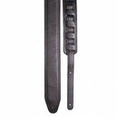 Profile PGS800-BK Deluxe Leather Guitar Strap with Extra 2 1/2” (Black)