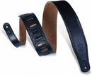 Levy's M26GF Garment Leather Guitar Strap - 2 1/2" (Black)
