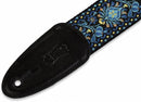 Levy's M8HT-04 60's Hootenanny Jacquard Weave Guitar Strap - 2" (Blue Pattern)