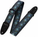 Levy's M8HT-04 60's Hootenanny Jacquard Weave Guitar Strap - 2" (Blue Pattern)