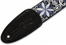 Levys M8HT-10 60's Hootenanny Jacquard Weave Guitar Strap - 2" (Blue-White Pattern)