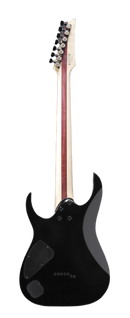 Ibanez RGIXL7-BKF Iron Label - Guitare électrique 7 cordes avec micros DiMarzio - Noir plat 