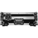 Odyssey FZ12CDJWXD2 - Flight case cercueil extra-profonde pour table de mixage DJ 12" et deux lecteurs multimédia grand format - Noir et argent