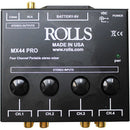 Rolls MX44 Pro Mélangeur RCA stéréo 4 canaux et 3,5 mm 