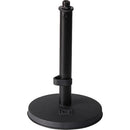 Gator GFW-MIC-0600 Support de microphone de bureau à hauteur fixe de 9" avec base ronde