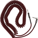 Fender PROFESSIONAL Câble d'instrument enroulé (Tweed rouge) - 30'