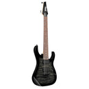 Ibanez GRG7221QATKS Gio Series 7 String Electric Guitar (Quilted Maple Black)