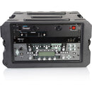 Gator G-PROR-6U-19 Boîtier de rack moulé par rotation avec roues et poignée - 6U, 19" de profondeur 