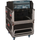 Gator G-TOUR-GRC-1406 ATA Console Wood Flight Rack Case - 14U Top 6U Bottom