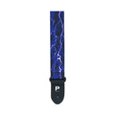 Profile PGS400-PL - 2'' Purple Lightning Polyester Guitar Strap