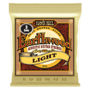 Ernie Ball 3004EB Earthwood Light 80/20 Bronze Lot de 3 cordes pour guitare acoustique