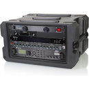 Gator G-PROR-6U-19 Boîtier de rack moulé par rotation avec roues et poignée - 6U, 19" de profondeur 