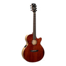 Cort SFX-MYRTLEWOOD-BR - Guitare électrique acoustique SFX Slim Body - Marron brillant