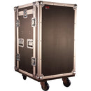 Gator G-TOUR 10X14 PU Pop-Up Console Rack Case - 10 Space Top & 14 Space Front & Rear Rackable Audio Equipment