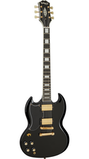 Epiphone EISC SG Guitare électrique personnalisée pour gaucher (ébène)
