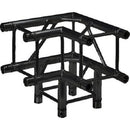 Global Truss F34-Sq-4126 Black 3-Way 90Deg Corner Truss - Red One Music