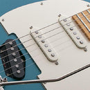 Reverend EASTSIDER S Satin Deep Sea Blue Electric Guitar - Red One Music