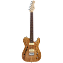 Michael Kelly MK59FSPJRC Guitare électrique 59 trous Thinline "F" P-90S - Érable spalté