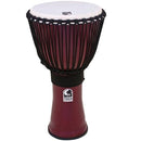 Toca Tf2Dj-12R Rope Tuned 12-Inch Djembe - Dark Red Finish - Red One Music