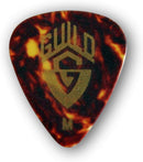 Guild Traditional Celluloid Guitar Picks - Tortoiseshell, Medium, 12 Pack - Red One Music