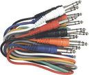 Hosa CSS-845 Patch Bay Cables (8-Pack) - 1.5ft