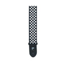 Profile PGS400-CHK - 2'' Black & White Checker Polyester Guitar Strap