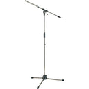 K&M 210/20 Nickel Tripod Microphone Stand With Boom Nickel - Red One Music